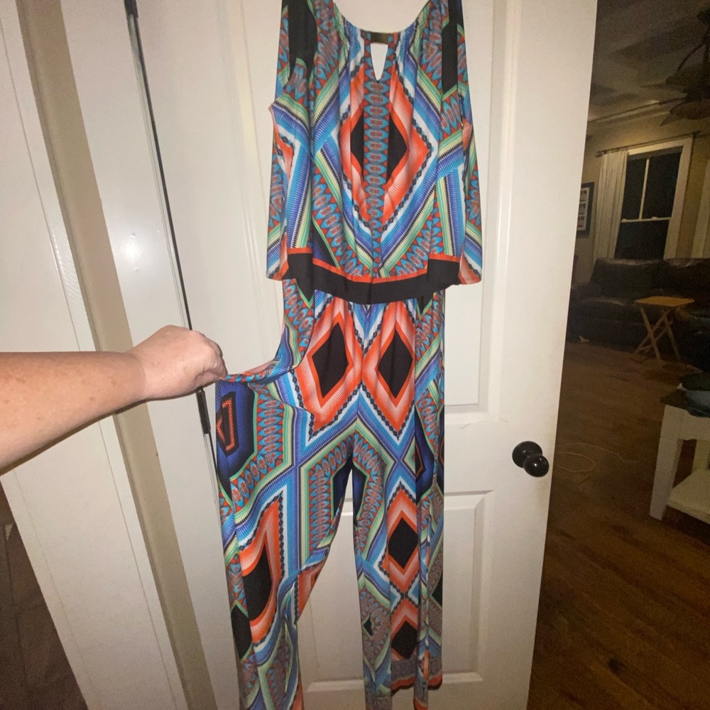 Pattern pants jumpsuit, excellent condition, misses XL
